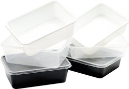 Bak - PP - 750ml - 182x135x45mm - wit - 500 stuks