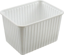 Bak - PS - 2000ml - kilobak - 180x135x118mm - wit - 360 stuks