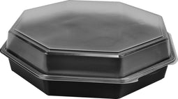 Bak - PS - 4750cc - Ø308mm - octaviewbox - 80mm - zwart/transparant - 75 stuks