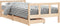 vidaXL - Kinderbedframe - met - lades - 90x190 - cm - massief - grenenhout