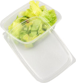 Bakje met deksel voor saus of salade - 200ml - kunststof cup - 108x82x43mm - Transparant - 250 stuks