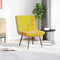 vidaXL - Relaxstoel - 64x74x84 - cm - fluweel - geel