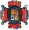 Bakugan - Battle Arena met unieke Special Attack Dragonoid - spinnend actiefiguur met speelset