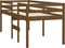 vidaXL - Hoogslaper - massief - grenenhout - honingbruin - 90x190 - cm