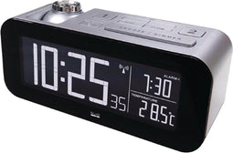Balance Zendergestuurde Wekker LCD Zilver/Zwart - Projectieklok En Digitaal - Wekker - Temperatuur