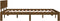 vidaXL - Bedframe - massief - grenenhout - honingbruin - 140x200 - cm