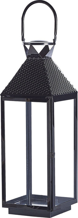 BALI - Lantaarn - Zwart - RVS