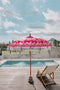 Bali parasol - fuchsia goud - 250cm
