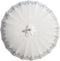 Bali parasol - half zilver crème - 250 cm