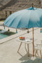 Bali parasol - zeeblauw - 250 cm