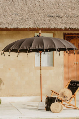 Bali parasol - zwart - 250 cm