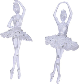 Ballerina plc hang helder/zilver assorti