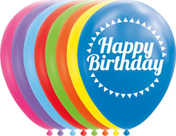 Ballonnen - Happy Birthday - 30cm - 8st.