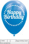 Ballonnen - Happy Birthday - 30cm - 8st.