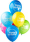 Ballonnen - Happy Birthday - 30cm - 8st.