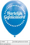 Ballonnen - Hartelijk Gefeliciteerd - 30cm - 8st.