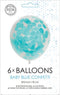 Ballonnen met lichtblauwe confetti | 6 stuks