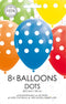 Ballonnen - Met stippen - 30cm - 8st.