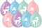 Ballonnen set | Eenhoorn | 8 stuks | Pastel