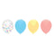 Haza Witbaard Ballonnenmix pastel, 6st.