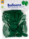 Balloons 25 pcs. forest green