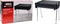 Houtskool BBQ - Compact model 48 x 33 x H46 cm - Zwart