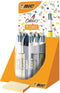 Balpen BIC 4 kleuren Message | 30 stuks