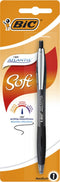 Balpen Bic Atlantis soft metalen clip 1.0mm zwart blister | 20 stuks