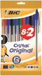 Balpen Bic Cristal Assorti Medium Blister 8+2 gratis