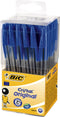 Balpen Bic Cristal Tubo 50 blauw medium | 50 stuks