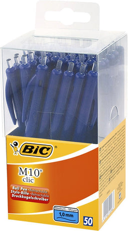 Balpen Bic M10 Tubo 50 blauw medium | 500 stuks