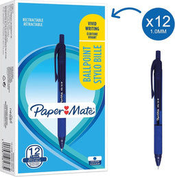 Balpen paper mate alfa 1.0mm blauw - 12 stuks