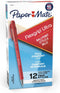 Balpen -Paper Mate Flexgrip Stick - rood - medium - doos 12 stuks