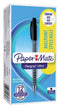 Balpen - Paper Mate Flexgrip Stick - Zwart - Medium - doos 12 stuks