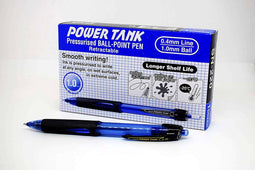 Balpen Uni-ball Powertank 1.0mm blauw | 12 stuks