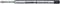 Balpenvulling Schneider Jumbo 7081 tbv Parker zwart medium | 10 stuks