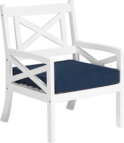 BALTIC - Tuinstoel - Wit - Acaciahout