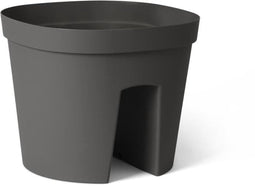Balustradepot - GARDEN ID Smile - Anth. 30 cm - Past zich aan alle balustrades aan - Waterreserve - gerecycled en 100% recyclebaar