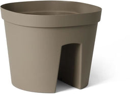 Balustradepot - GARDEN ID Smile - Taupe 30 cm - Past zich aan alle balustrades aan - Waterreserve - gerecycled en 100% recyclebaar