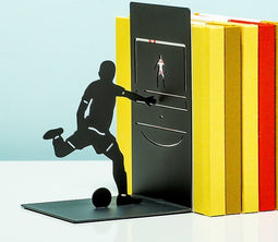 Balvi Boekensteun Voetballer Doeltrap Metaal Zwart
