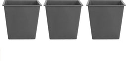 BALZO - Plantenbak set van 3 irrigatie - Zwart - 42 cm - Kunststof