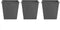 BALZO - Plantenbak set van 3 irrigatie - Zwart - 42 cm - Kunststof
