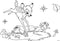 Bambi Kleurplaten met Stencil en Stickervel