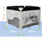 BAMBISOL - Opvouwbare babybox/wieg 90x90cm met 2 slaapniveaus - draagtas, speelruimte