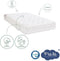 Bamboe Babymatras - 70x140x10 cm - Zachte viscose - Afneembare hoes - Zonder chemische behandeling
