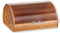 Bamboe houten broodtrommel met klep/deksel 38 x 24 x 19 cm - Brooddozen/vershoudtrommels