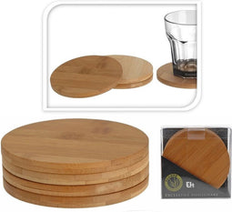 Bamboe Onderzetters - set van 4 stuks