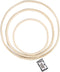 Bamboe ringen, d: 15,3+20,3+25,5 cm, 3 stuks, naturel