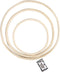 Bamboe ringen, d: 15,3+20,3+25,5 cm, 3 stuks, naturel