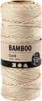 Bamboekoord, dikte 1 mm, 65 m, off-white